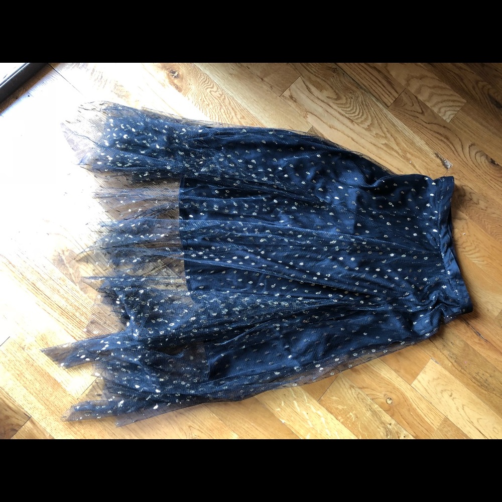 Black and gold skirt